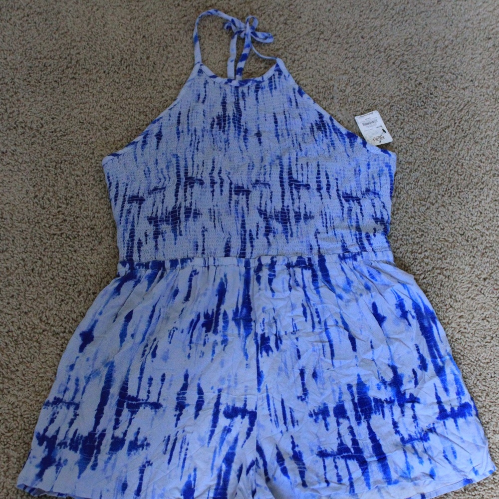 Blue Tie-Dye Jumper